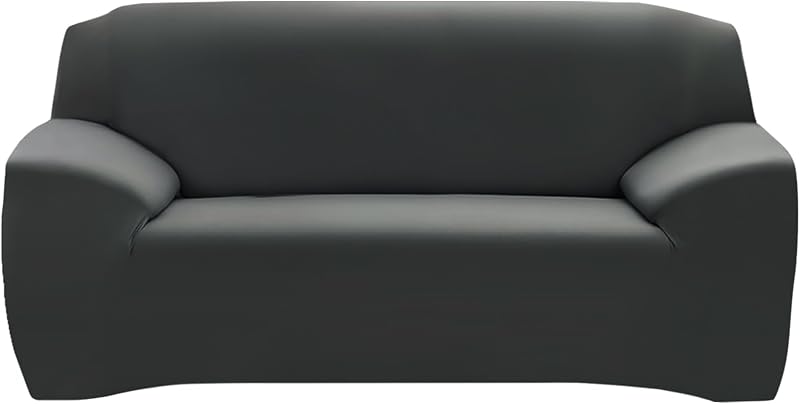 Deconovo Dark Grey 2 Seater Sofa Slipcover Furniture Protector
