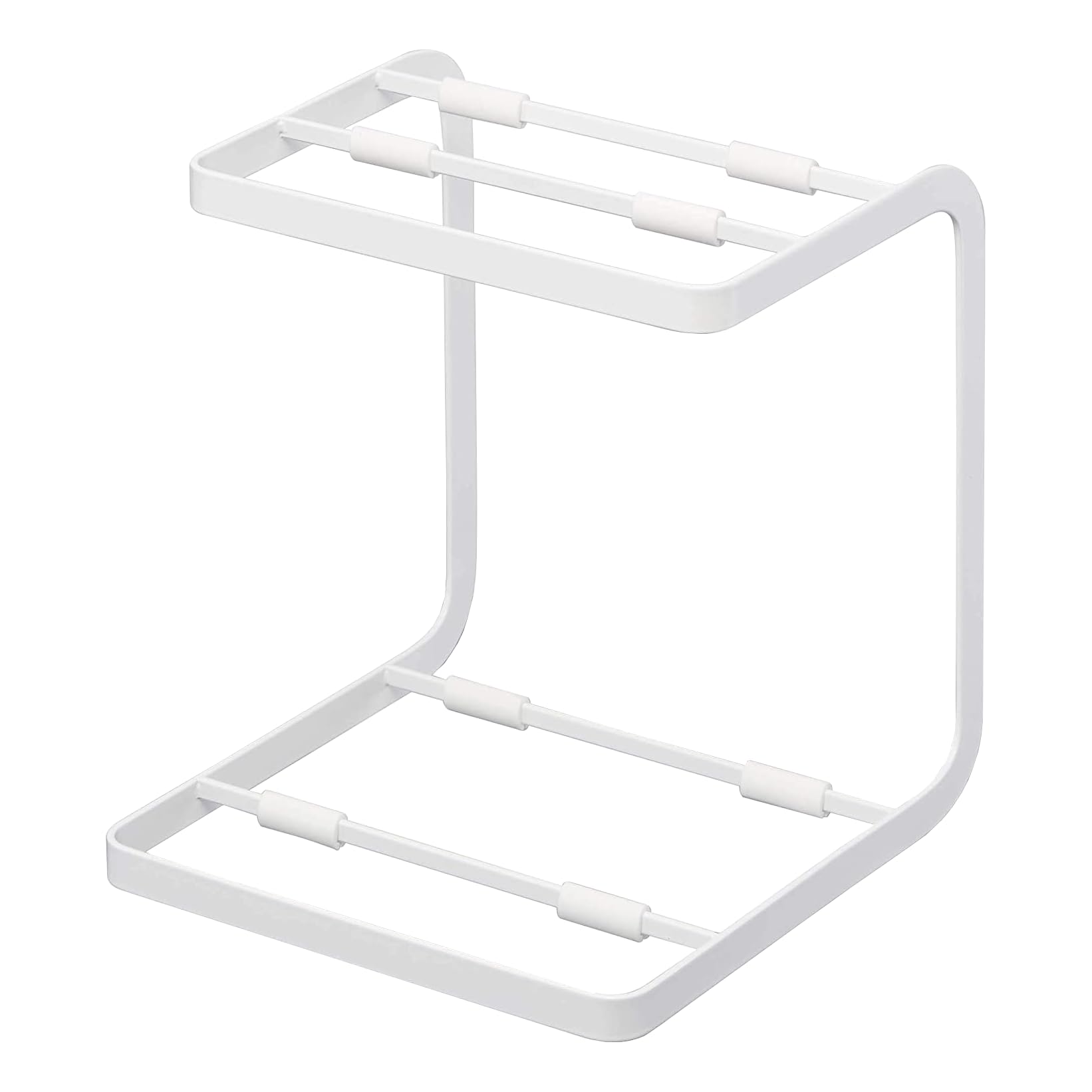 YAMAZAKI 5154 TOWER Pot Stand, white, Steel, Minimalist, 20.5 x 21 x 22.5 cm