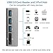 USB C Hub, Portable Aluminum 3 Ports USB 3.0 Hub with 2-Slot Card Reader Combo Superspeed for iMac, MacBook Pro, MacBook, Mac Mini, PC, XPS, Laptops and & More USB Type C Devices