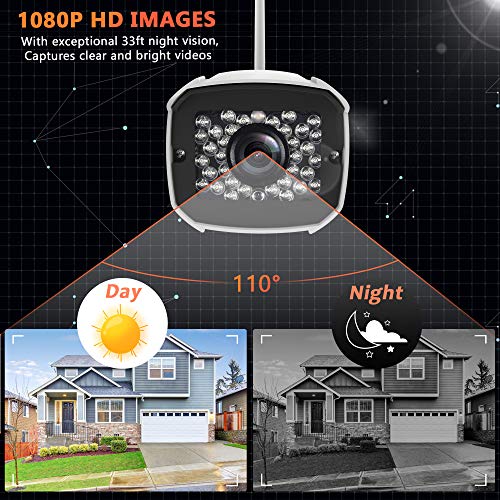 Outdoor Security Camera, 1080P WiFi Camera Surveillance Cameras, IP