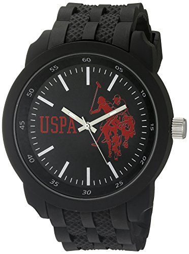 U.S. Polo Assn. Sport Men s USP9038 Analog Display Analog Quartz Black Watch