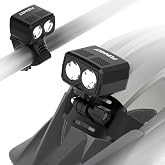 FUNWICT Helmet Light LED Bike Headlight Rechargeable Bike Helmet Light IP65 Waterproof 1000 Lumens 5 Lighting Modes Bicycle Helmet Light for Cycling Fit Most Helmets