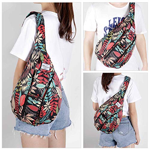 Kamo Sling Backpack - Rope Bag Crossbody Backpack Travel Multipurpose Daypacks for Men Women Lady Girl Teens
