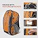 OutdoorMaster Hiking Backpack 45L - w/Waterproof Cover - Orange