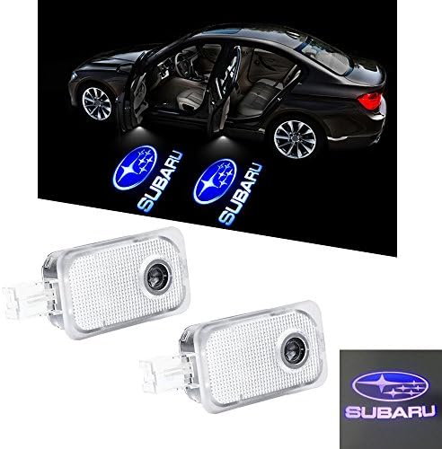 ZNYSTAR 2 Pcs Car Door Led Welcome Projector Logo Light Ghost Shadow Light Lamp (For Subaru Forester Outback Legacy XV IMPREZA TRIBECA)