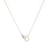 AVELI Stainless Steel Interlocking Rings Cable Chain Bracelet - Modern and Versatile Women's Jewelry, Hypoallergenic, Stylish Accessory for Everyday Wear, Gift for Her