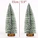 Jolik 26 Pcs Mini Artificial Christmas Trees Frosted Sisal Trees for Christmas Table Décor, 5 Sizes, 4 Colors