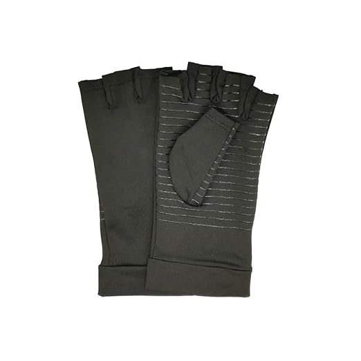 Healifty Arthritis Kompressionshandschuhe aus Kupferionenfaser, fingerlose Handschuhe für Männer und Frauen – Linderung von A