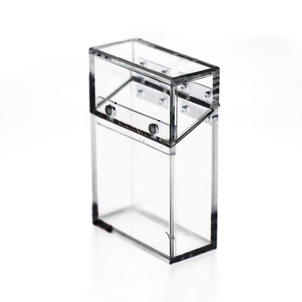 Qiekenao Acrylic Transparent Box,Transparent Cigarette Case Thickened Portable Packaging Cigarette Case