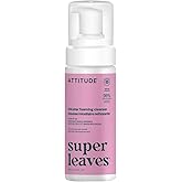 ATTITUDE Micellar Foaming Facial Cleanser, EWG Verified, Dermatologically Tested, Plant and Mineral-Based, Vegan, Coconut &amp; Wildberries Scent, 5 Fl Oz
