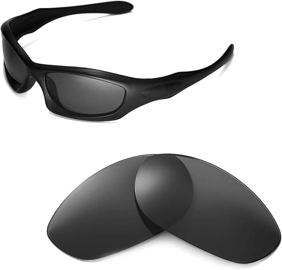 Amazon Co Jp Walleva 交換用レンズ Oakley Monster Dog サングラス用 18種類のオプション ブラック Isarc偏光 服 ファッション小物