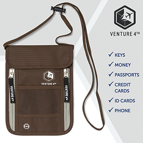 REVIEW Venture 4th Travel Neck Pouch with RFID Blocking Travel