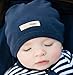 L'ovedbaby baby girls Organic Cotton infant and toddler hats, Navy, 3-6 Months US