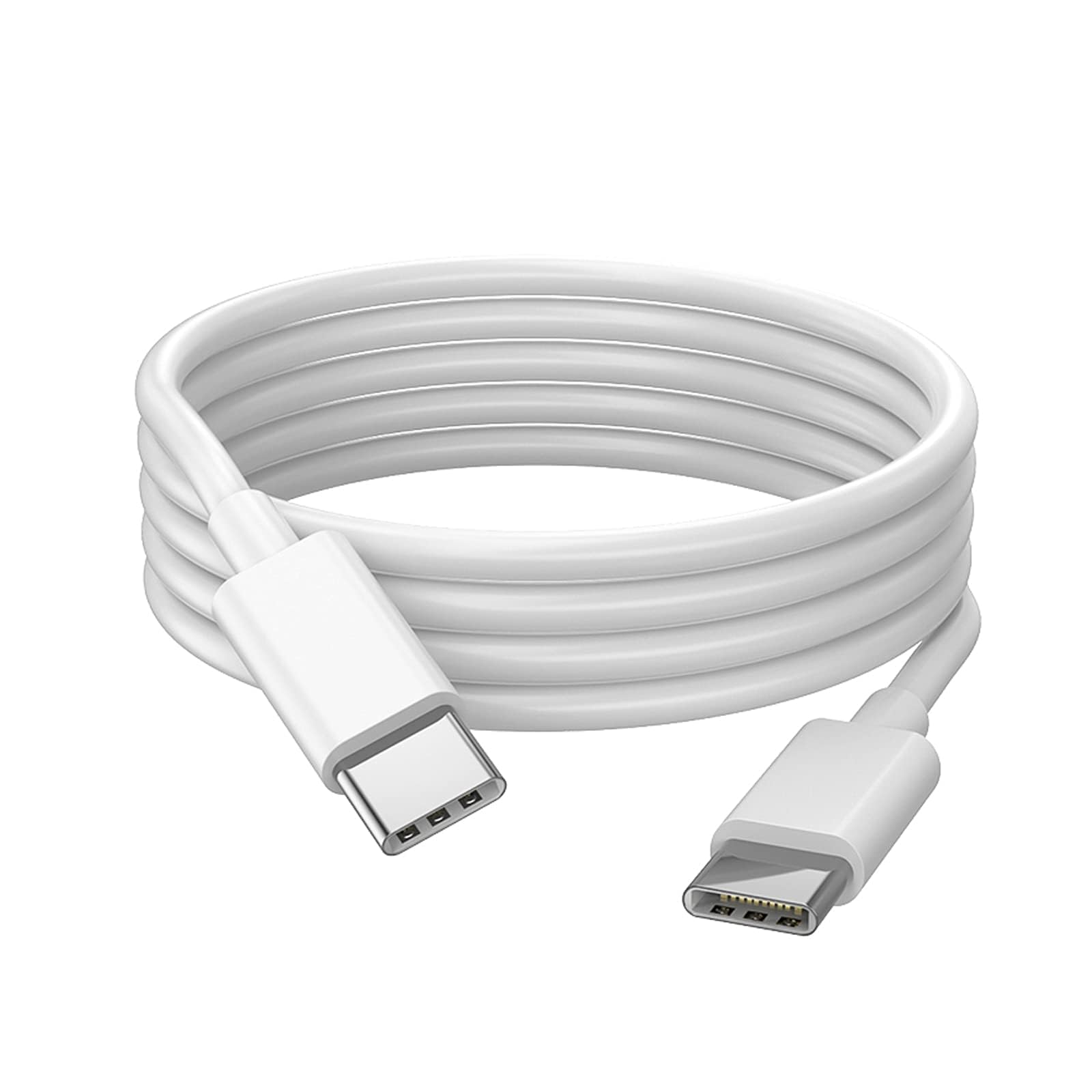 Adhiper USB-C to USB-C cable 60W 20V / 3A fast charging Data Synchronization Cable compatible for Huawei MateBook 13/14, MateBook X/E, for Huawei Mate X2, iPhone 15 Pro Max, Samsung etc (2M/white)