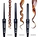Herstyler 3 in 1 Curling Iron Set, Interchangeable Dual Voltage Curling Wand
