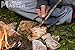 PEAK MASTER Bushcraft Magnesium Fire Steel Kit | 12,000-20,000 Strikes | Natural Wood Handle for Ultimate Grip