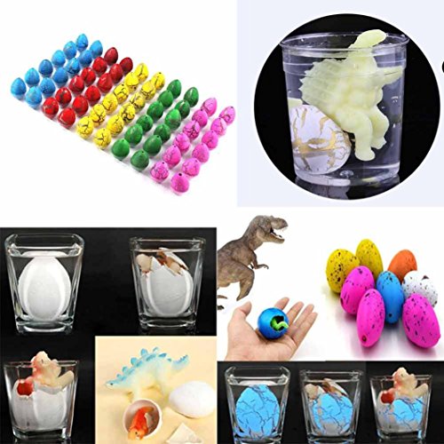 60pcs Novelty Magic Large Size Crack Easter Dinosaur Eggs Hatching Toy with Mini Toy Dinosaur Figures Inside - Thumbnail 5