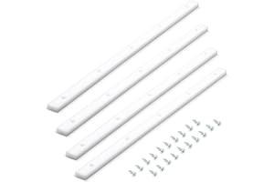 POWERTEC Crosscut Sled Miter Bar for Table Saw Sled, 3/4" x 3/8" x 17" with Predrilled Holes & Screws for Router Table, Bandsaw, Taper Jig, Table Saw Accessories for Woodworking, 4PK (71793)