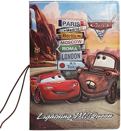 Aday Plastic Passport Holder Passport Cover Holder Credit Card Case Protector Cover for Travel (Cars Style)