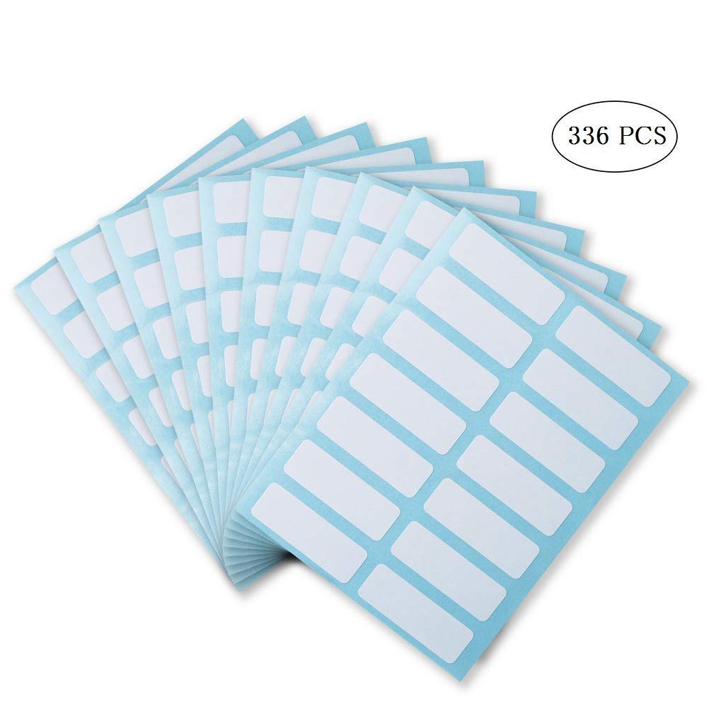 pengxiaomei 336Pcs Sticky Label, 13 x 38 mm File Folder Labels Name Label Addressing Shipping Stickers Each Sticky Label