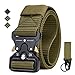 IWIVI 1.5 Inch Tactical Duty Belt Nylon Military Style Belt with Quick-Release Metal Buckle for EDC Molle Equipment (Coyote Brown)