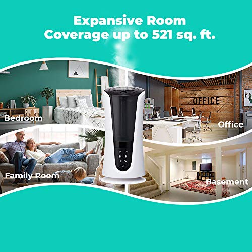Homedics Ultrasonic Humidifier Large Deluxe Air Humidifiers for