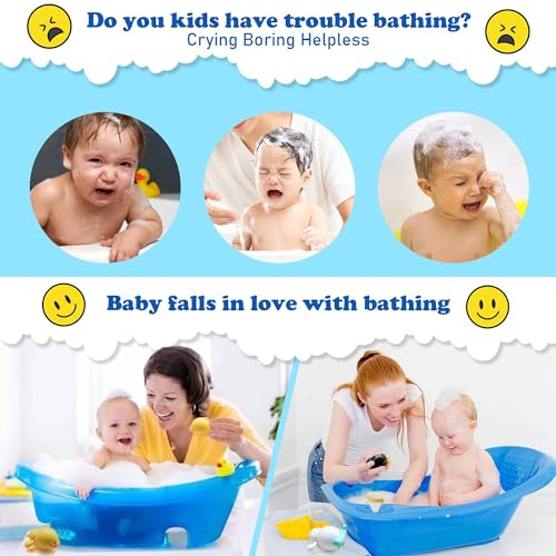 TERRIFI Baby Bath Toys, 3 Pcs Wind Up Duck Bathtub Toys for Toddlers 1-3 Years Old, Floating Pool Games, Water Toys for Swimming for Boys and Girls