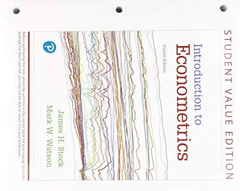 Introduction to Econometrics, Student Value Edition Plus Mylab Economics with Pearson Etext -- Access Card Package (Pearson Series in Economics)