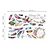decalmile Dream Catcher Boho Wall Decals Feathers Wall Stickers Bedroom Living Room Wall Decor (Finished Size: 54