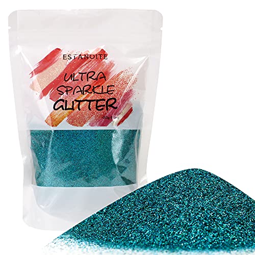 Holographic Glitter Powder, 150g Multi Purpose Dust Powder for Arts & Crafts, Ultra Fine Glitter for Nail Decoration Weddings Flowers Face Eye Body Nails Skin Hair Festival (Teal Blue)