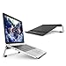Laptop Stand, OMOTON Adjustable Multi-Angle Aluminum Notebook Computer Stand, Fits MacBook and Laptops up to 17 inches, Black