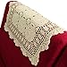kilofly Handmade Crochet Cotton Lace Table Placemats Doilies Value Pack [Set of 4], Beige