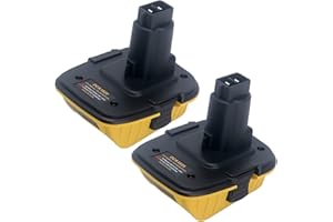 Biswaye 2-Pack DCA1820 Adapter Replacement for DEWALT 18V to 20V Battery, Compatible with Dewalt 20V Battery DCB206 DCB201 DCB609 to 18V XRP Battery DC9096 DC9098 DW9096 DW9099