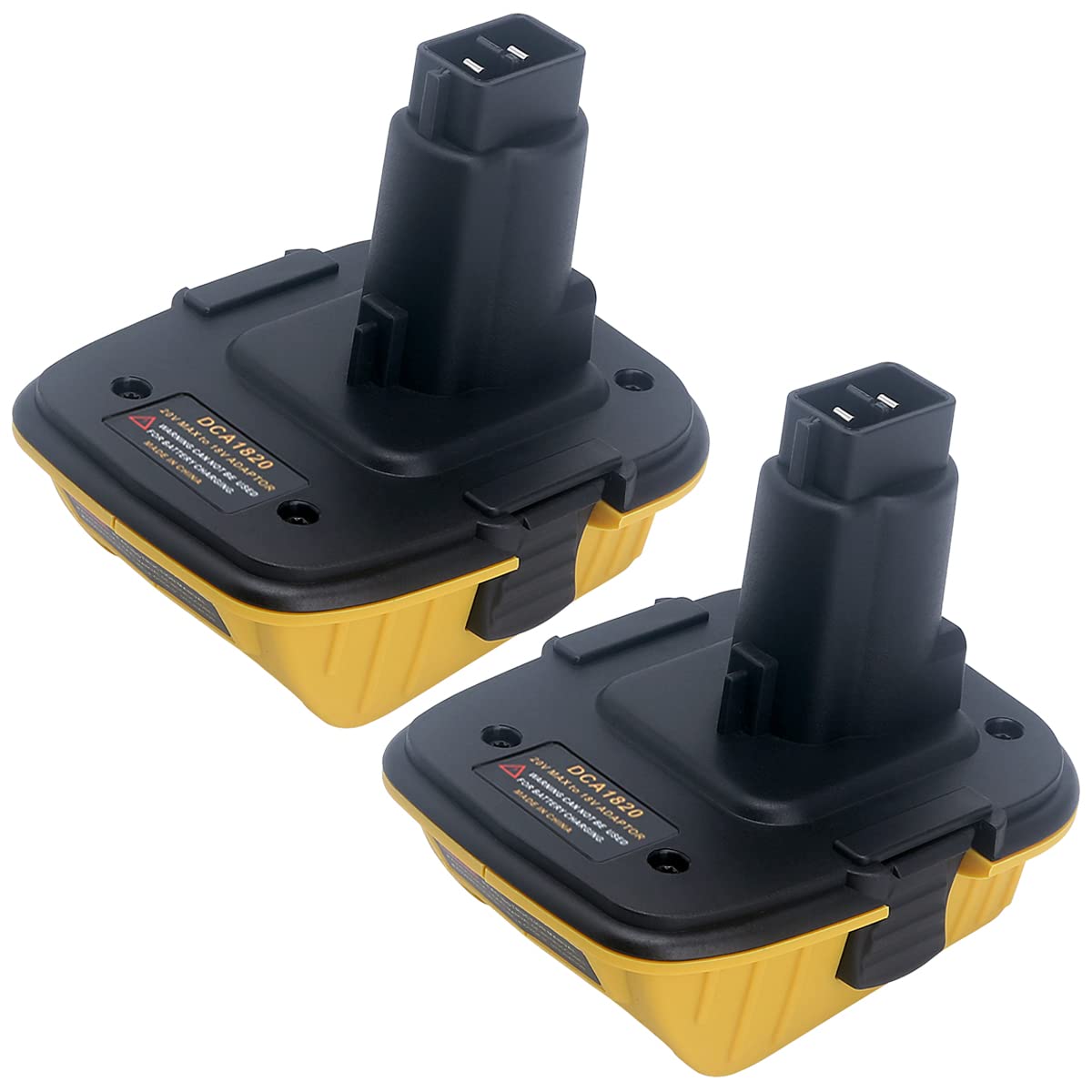 Photo 1 of Biswaye 2-Pack DCA1820 Adapter Replacement for DEWALT 18V to 20V Battery, Compatible with Dewalt 20V Battery DCB206 DCB201 DCB609 to 18V XRP Battery DC9096 DC9098 DW9096 DW9099