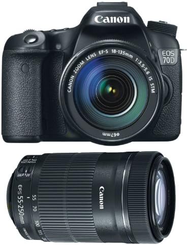 Canon EOS 70D EFS 18-135mm IS STM Kit + Canon EF-S 55-250mm f/4-5.6 IS STM