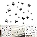 VinBee Dog Paw Prints Sticker 40Pcs Dog Pup Removable Vinyl Wall Sticker 12PCS 4 * 3.8Inch, 8PCS 2.96 * 2.8Inch,20PCS1.8 * 1.6Inch Decoration Décor for Children Nursery Room Home Décor Art Mural DIY