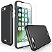 MoboZx iPhone 7 Plus case, [Premium Tempered Glass Screen Protector Included] Dual-Layer Slim Protective Anti-Slippery Scratch-Resistant Shockproof Bumper for iPhone 7 Plus (Combo_Black)