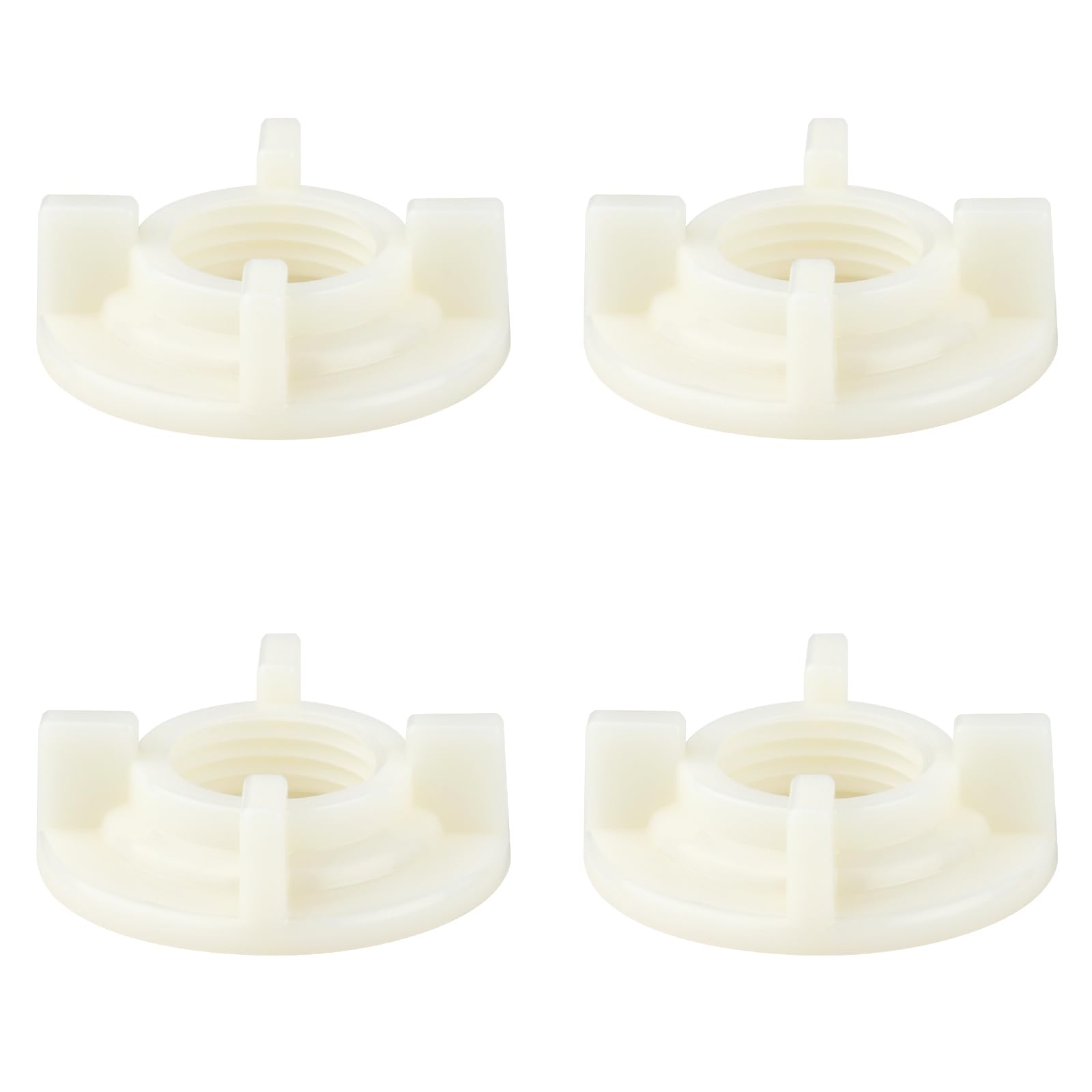 Photo 1 of Heyalan Faucet Lock Nuts 4PC 1/2" Female Thread White Coupling Nut Durability, Plastic Locknut