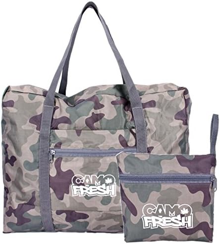 CamoFresh Foldable Travel Duffel Bag Lightweight Packable Tote
