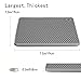 BasicForm Silicone Trivet Square Honeycomb Pattern 7.4x7.4x0.3 Inches (Set of 2) (Gray)