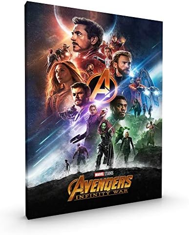 Avengers Infinity War CANVAS Glossy Coated with Hanger (CANVAS - size 22 x 16 Inch, Infinity War (V3))
