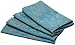 Mahogany Peacock 18-Inch by 18-Inch Teal Napkin, Set of 4, Cotton Jacquard