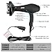 1875W Professional Salon Infrared Hair Dryer for Faster Drying, Negative Ion Hair Blow Dryer with 2 Speed and 3 Heat Setting Ceramic Hair Dryer,AC Motor Blow dryer with Diffuser &Concentrator