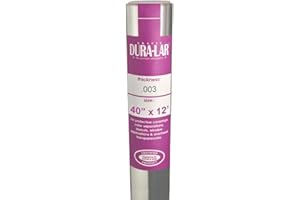 Grafix Dura-Lar 0.003" Film, Ultra Clear, Glossy 40" x12', Material, Mylar/Acetate Alternative for, Blank Stencils and Templates, Protection, Transparencies, Windows, Arts and Crafts, Roll