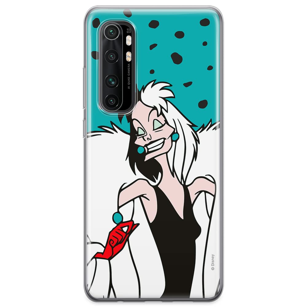 ERT GROUP mobile phone case for Xiaomi MI NOTE 10 Lite original and officially Licensed Disney pattern Cruella 004 optimally adapted to the shape of the mobile phone, case made of TPU