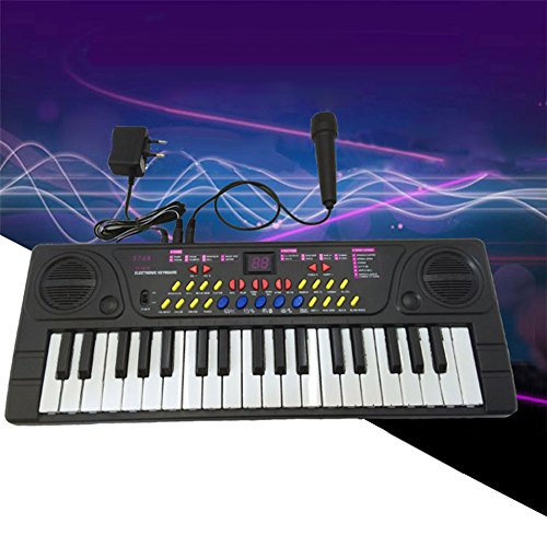 Catnew Children Kids 37 Keys Electronic Keyboard Piano Musical Educational Toy with Mic - Thumbnail 6