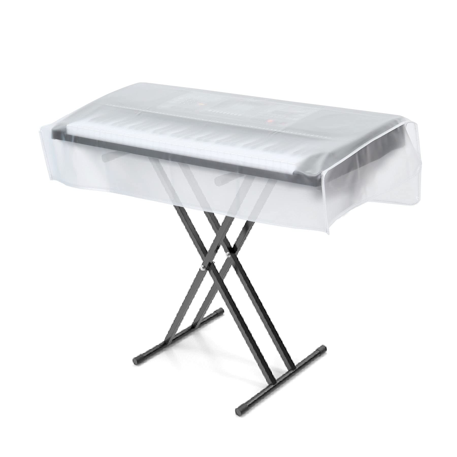 LIGICKY Keyboard Dust Cover for 76-Key Keyboards and Digital Pianos, Waterproof Transparent Piano Covers