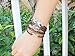 Most Beloved Vintage Style Brown Leather Rope Tree Branches Love Birds Infinity Love Bracelet