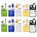 MEDIHEAL Best 5 Type Combo Mask Sheet Pack of 10 - Teatree, N.M.F Aquaring, Vita Lightbeam, Collagen Impact, W.H.P White Hydrating