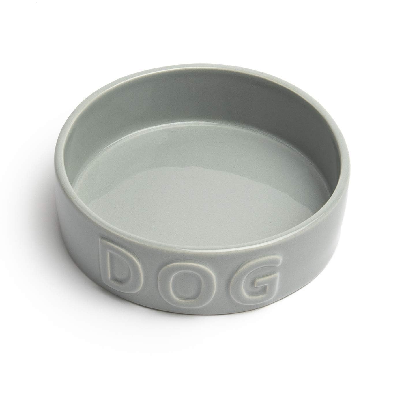 Park Life Designs Classic Dog Grey Bowl, Medium, 6.5 Inches, 4 Cup